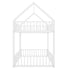 Metal House Bunk Bed With Fence And Door