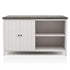 Counter Height Dining Table With Storage Cabinet Base - Dark Gray / Off White / Off White / Gray