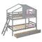 Bunk Bed With Playhouse Roof And Window