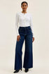 Judy Blue High-Waisted Wide-Leg Dark Wash Jeans