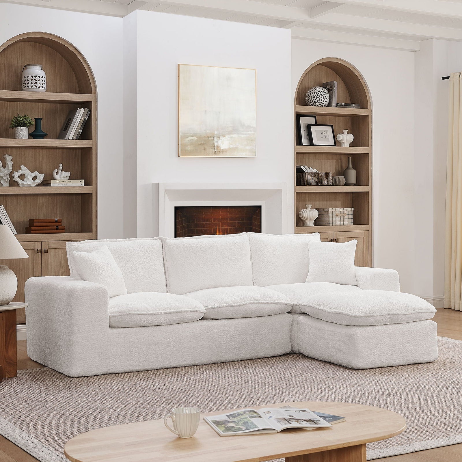 Sectional Sofa With Moveable Ottoman