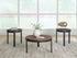 Horizon Hills - Occasional Table Set (Set of 3) - Brown / Black