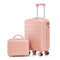 2-Piece ABS Spinner Wheel Luggage Set with Combination Lock