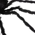 Illuminated Arachnid Halloween Accent with Purple LED Lights - Black