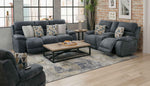 Joya - Power Headrest Power Lay Flat Reclining Console Loveseat With CR3 Heat/Massage/Lumbar/ZG
