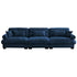 Modern Oversize Sofa With Cloud Like Comfort, Featuring Waist And Throw Pillows