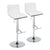 Mason - Contemporary Adjustable Barstool & Swivel With Straight T Footrest (Set of 2)
