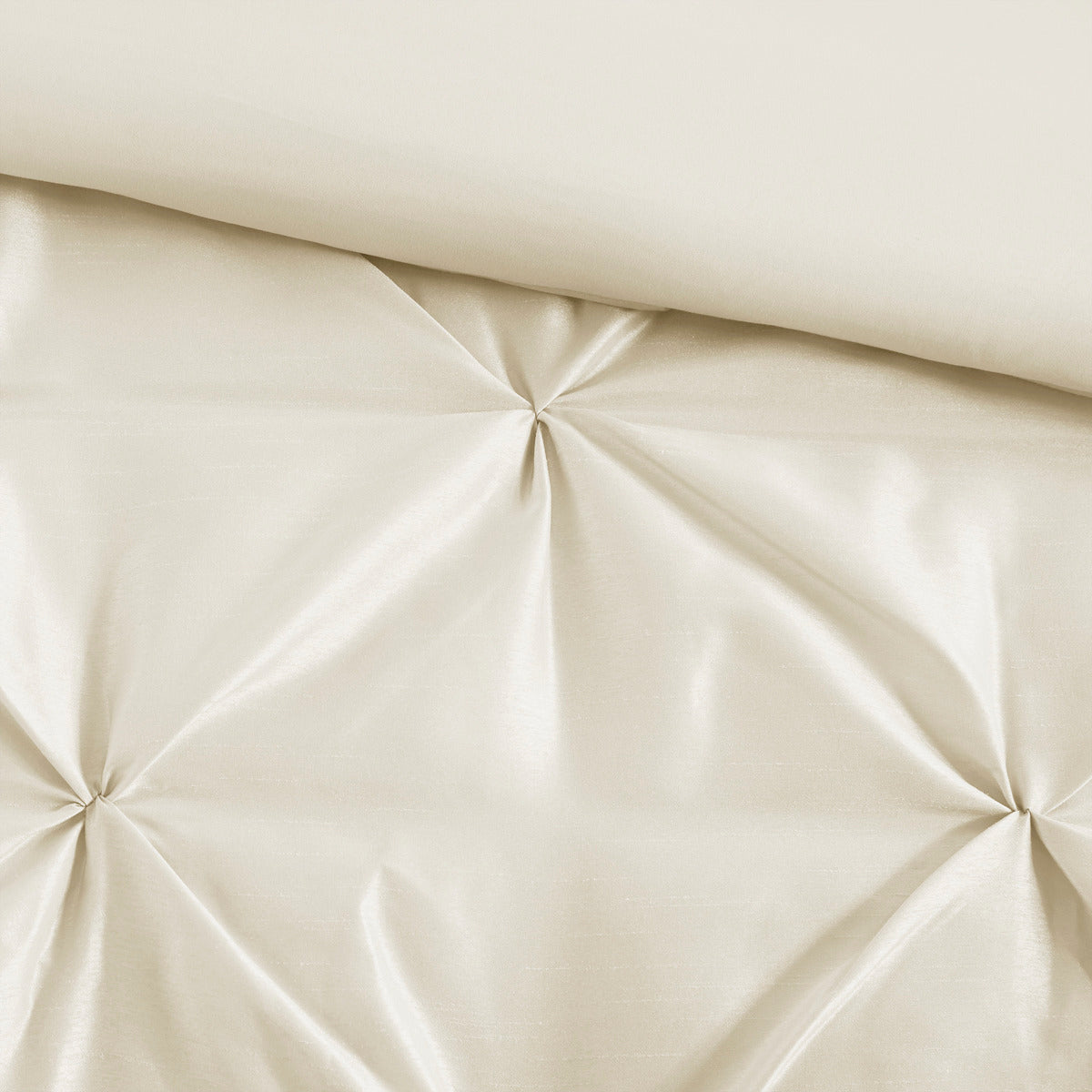 7 Piece Tufted Comforter Set Ivory Full