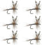 Barbless Adams Classic Dry Fly - Set of 6 - Hook Size 12