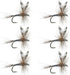 Barbless Adams Classic Dry Fly - Set of 6 - Hook Size 14