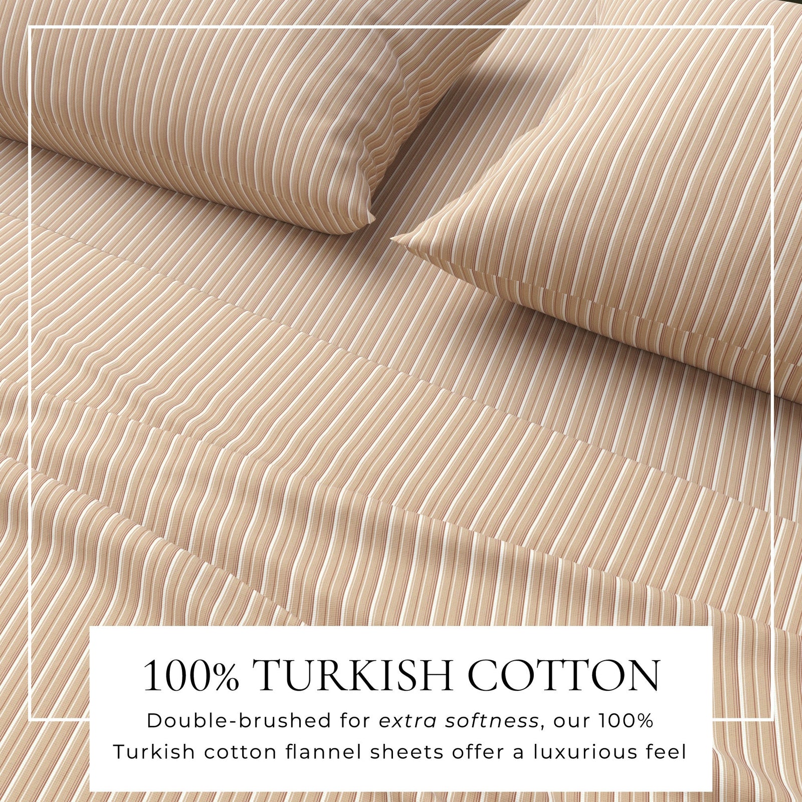 Turkish Cotton Flannel Sheet Set - Plaid & Stripe Collection