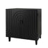 2 Door Storage Cabinet With Adjustable Shelf - Black