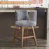 Upholstered Swivel Bar Stool
