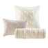 7 Piece Tufted Comforter Set Blush Full
