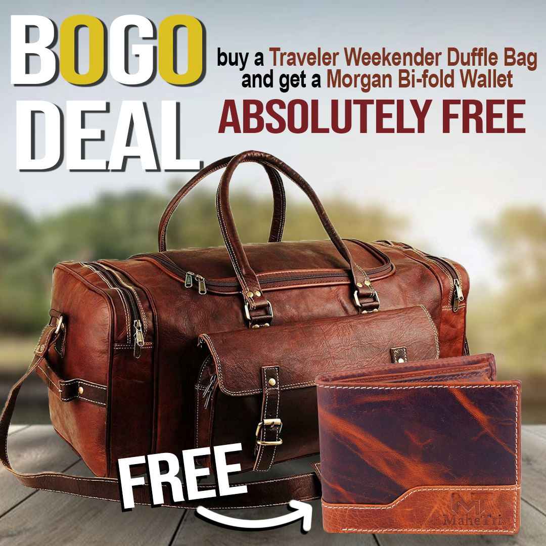 Traveler Weekender Duffle Bag + FREE Wallet