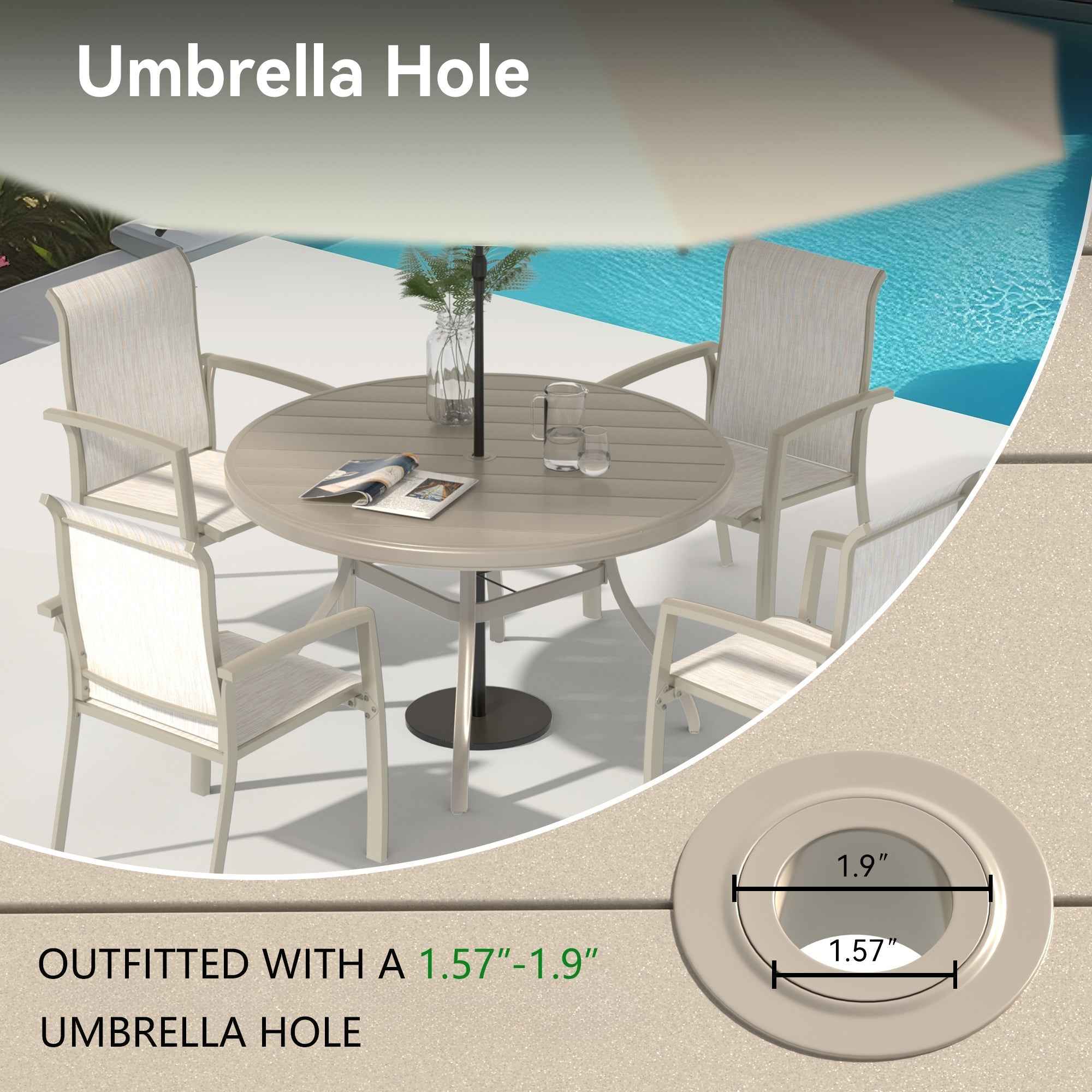 7 Pieces Patio Dining Set