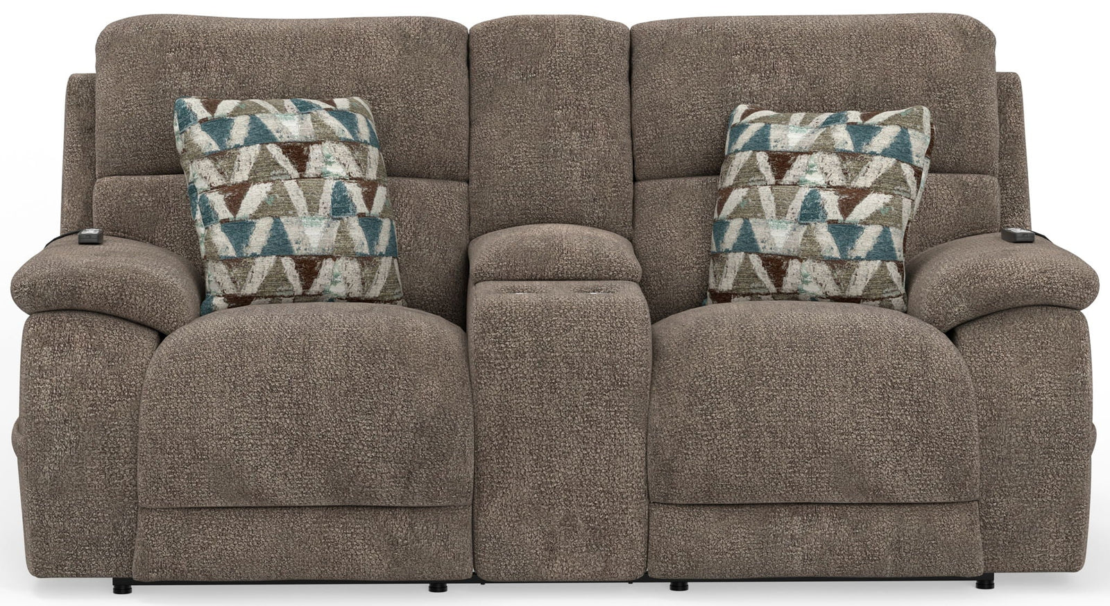 Joya - Power Headrest Power Lay Flat Reclining Console Loveseat With CR3 Heat/Massage/Lumbar/ZG