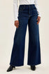 Judy Blue High-Waisted Wide-Leg Dark Wash Jeans