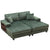 Convertible Sectional Sofa, Sleeper Oversized Living Room Lounge
