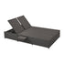 Walker Edison | Wicker Outdoor Double Sunbed Set