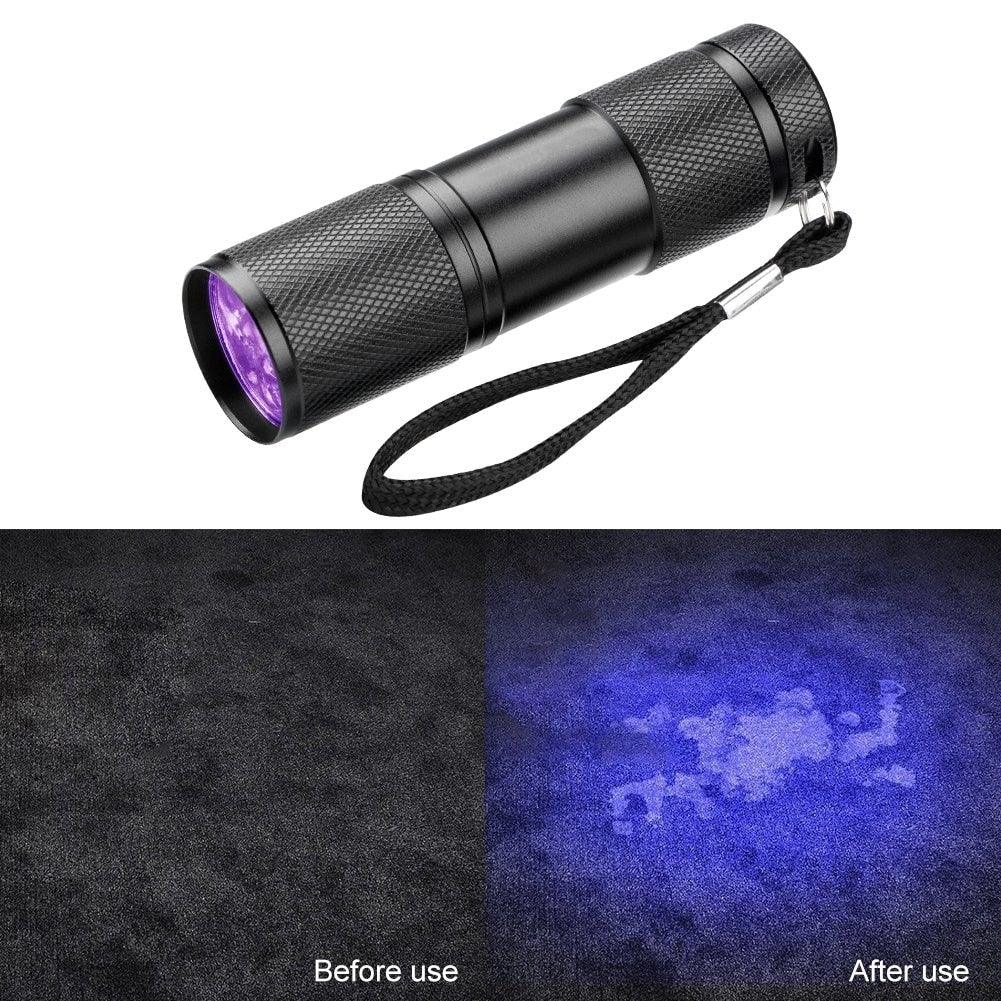 Adjustable Rechargeable UV Flashlight Black Light 21LED 12LED Handheld Portable Torch Light Ultraviolet Flashlight Detector Flashlight Torch For Bed Bug Dog Urine Pet Stains Matching With Pet Odor Eliminator