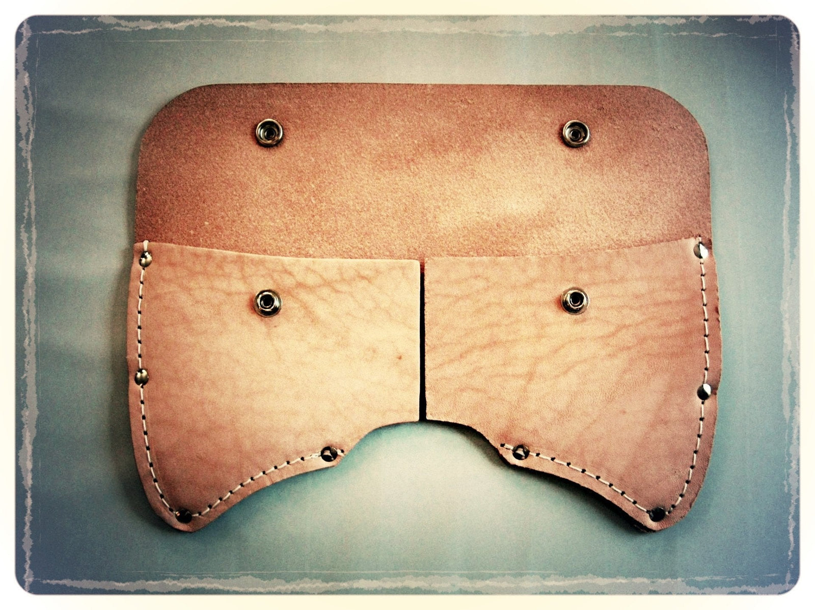 Double Bit Axe Sheath Top Grain Leather 3.5 + lbs. Full size