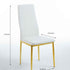 Dining Chair (Set of 4) - Gold / White