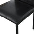 Furniture 5 Piece Metal Dinette Set with Faux Marble Top - Black