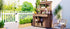 65.7" Garden Potting Bench Table with Hutch & Storage - Fir Wood