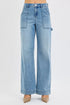 RISEN Full Size High Rise Straight Leg Jeans with Front Pockets Plus Size