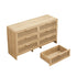 Modern Arc Shaped Corner Rattan Cabinet With 6 Drawers