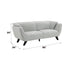 Nayeli Boucle Sofa with Pocket Coil Seating - Gray or Dark Brown