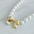 Bow And Pearls Necklace