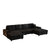 U-Shaped Convertible Sofa, 4 Seater Large Living Room Lounge