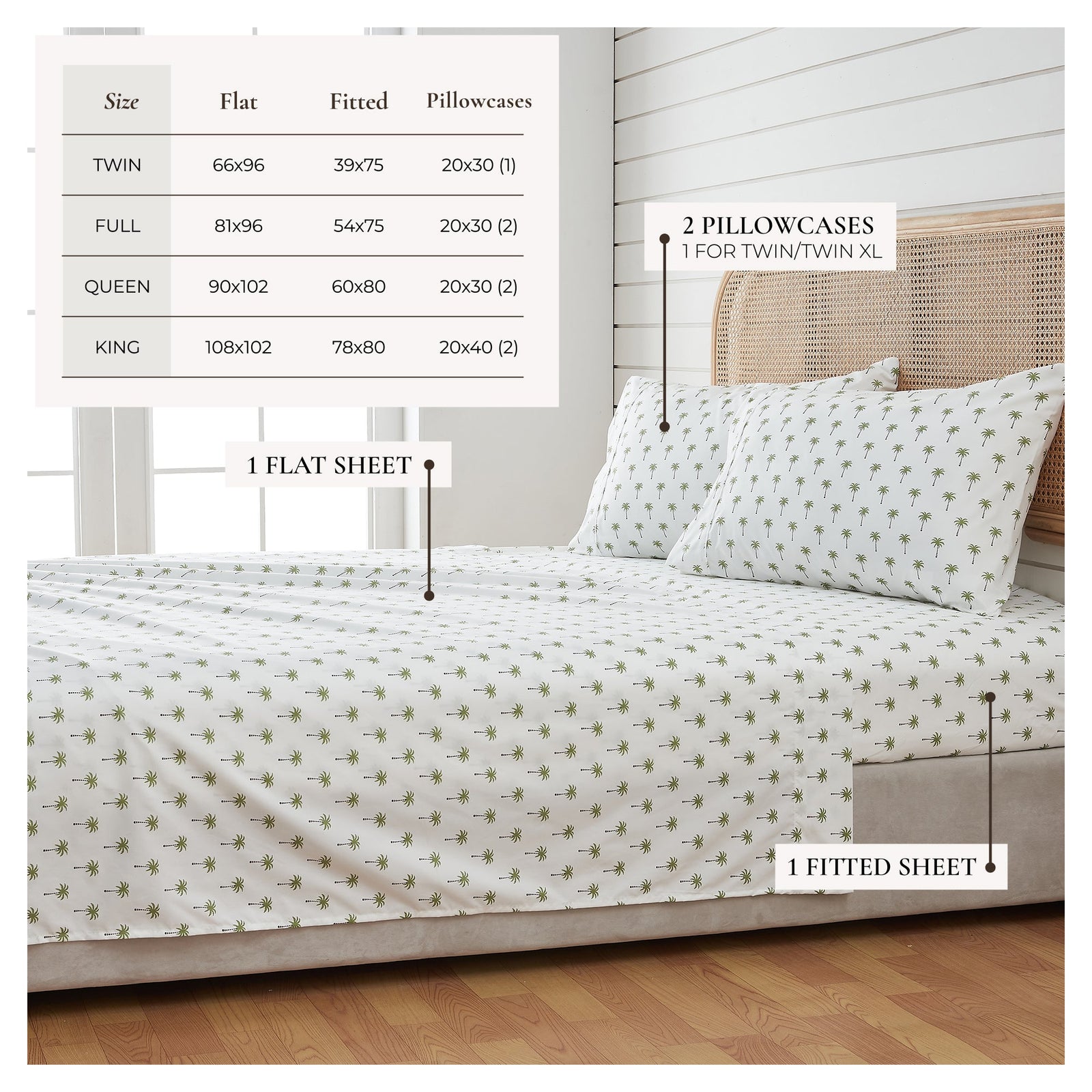 4-Piece Coastal Microfiber Sheet - Newport Collection