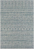 Novato Aqua All Over Pattern Performance Rug
