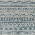 Novato Aqua All Over Pattern Performance Rug
