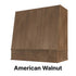 Wood Range Hood With Angled Strapped Front and Block Trim - 30", 36", 42", 48", 54" and 60" Widths Available