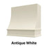 Wood Range Hood With Sloped Front and Decorative Trim - 30", 36", 42", 48", 54" and 60" Widths Available