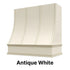 Wood Range Hood With Sloped Strapped Front and Decorative Trim - 30", 36", 42", 48", 54" and 60" Widths Available