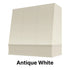 Wood Range Hood With Angled Strapped Front and Block Trim - 30", 36", 42", 48", 54" and 60" Widths Available