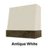 Wood Range Hood With Angled Front and Walnut Band - 30", 36", 42", 48", 54" and 60" Widths Available