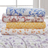 4 Piece Watercolor Floral Microfiber Sheet - Delia Collection