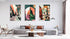 Architecture Pattern Set of 3 Prints Modern Wall Art Modern Artwork