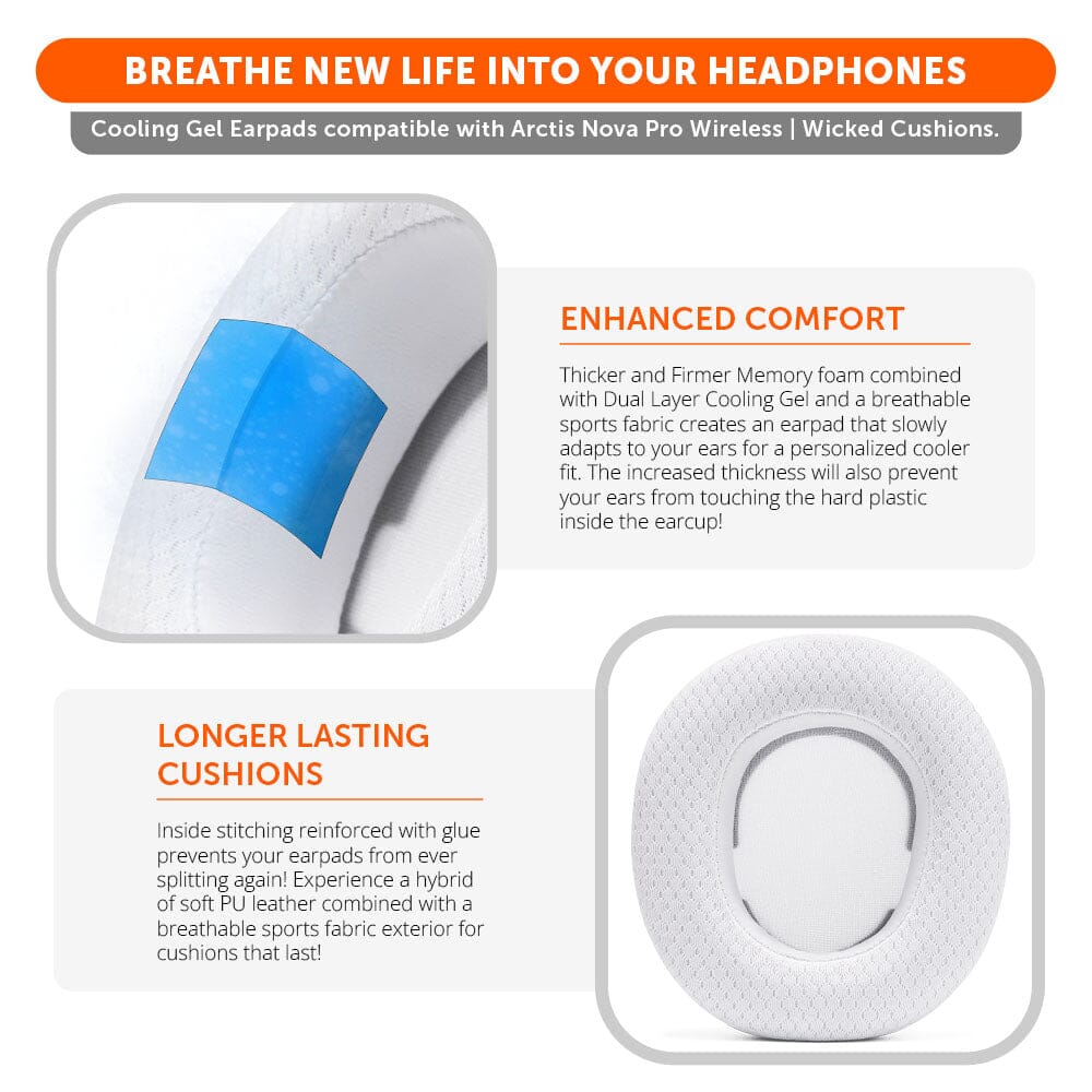 Arctis Nova Pro Wireless & Nova Elite Earpads - WC FreeZe Cooling Gel