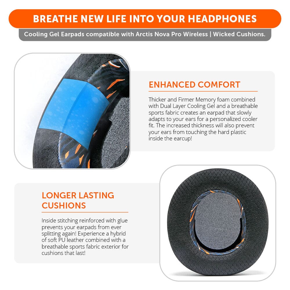 Arctis Nova Pro Wireless & Nova Elite Earpads - WC FreeZe Cooling Gel
