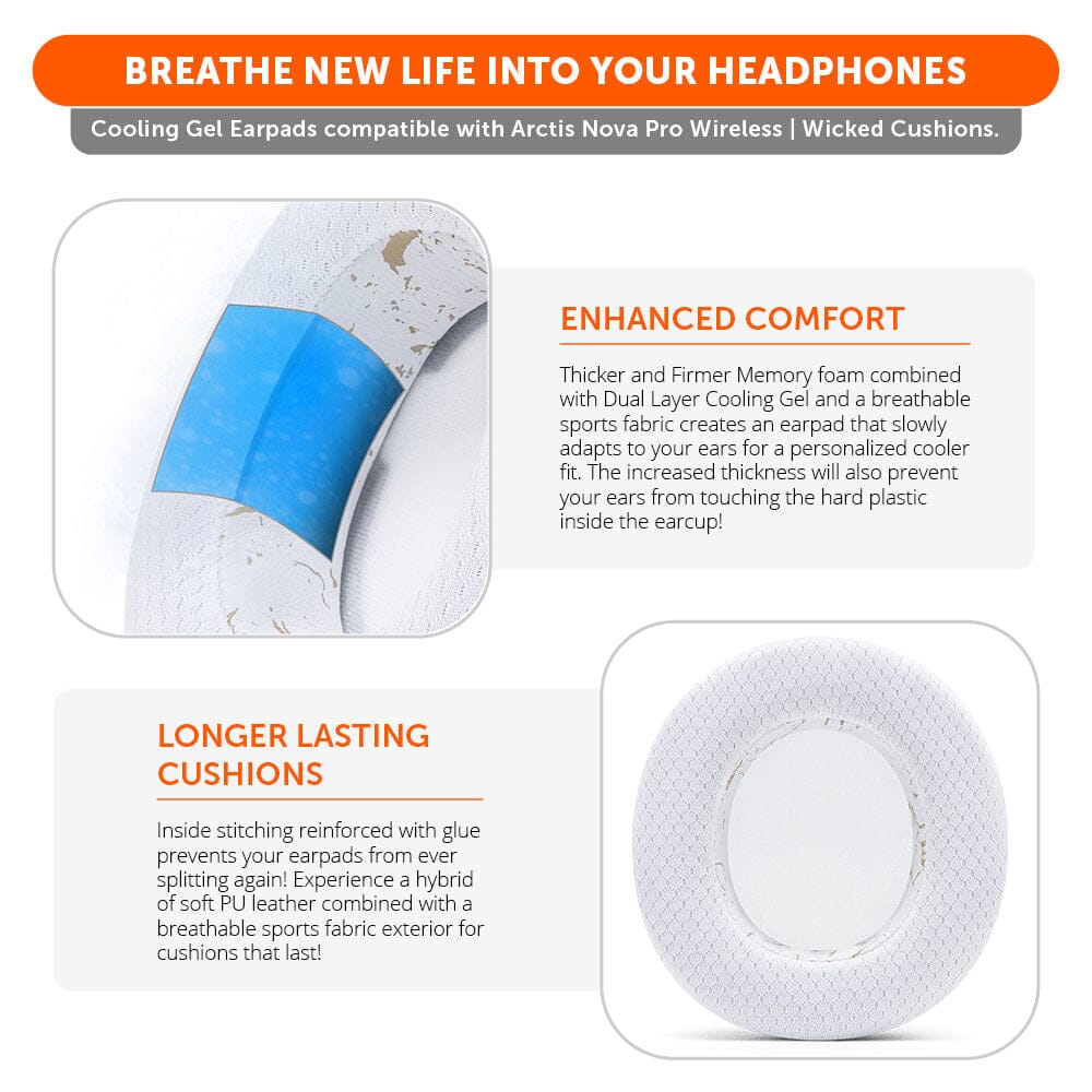 Arctis Nova Pro Wireless & Nova Elite Earpads - WC FreeZe Cooling Gel