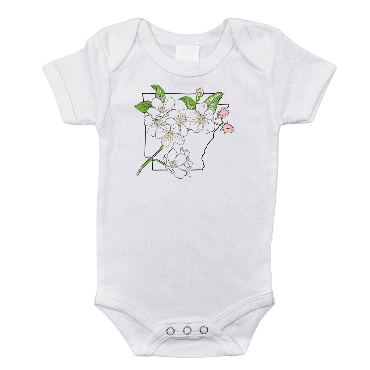 Arkansas Apple Blossom Baby Onesie