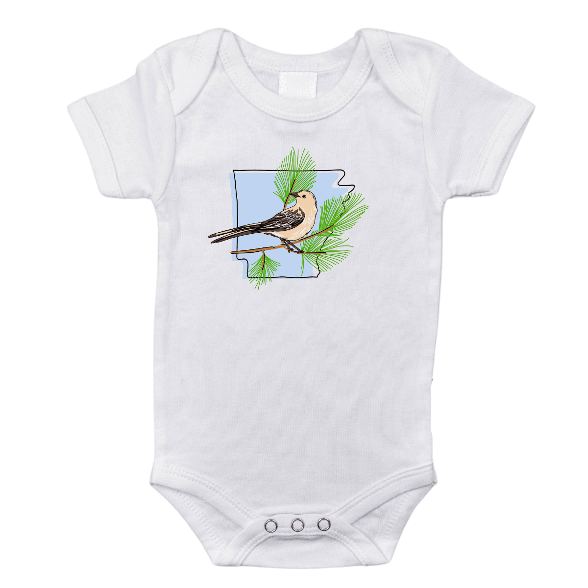 Arkansas Pine Baby Onesie