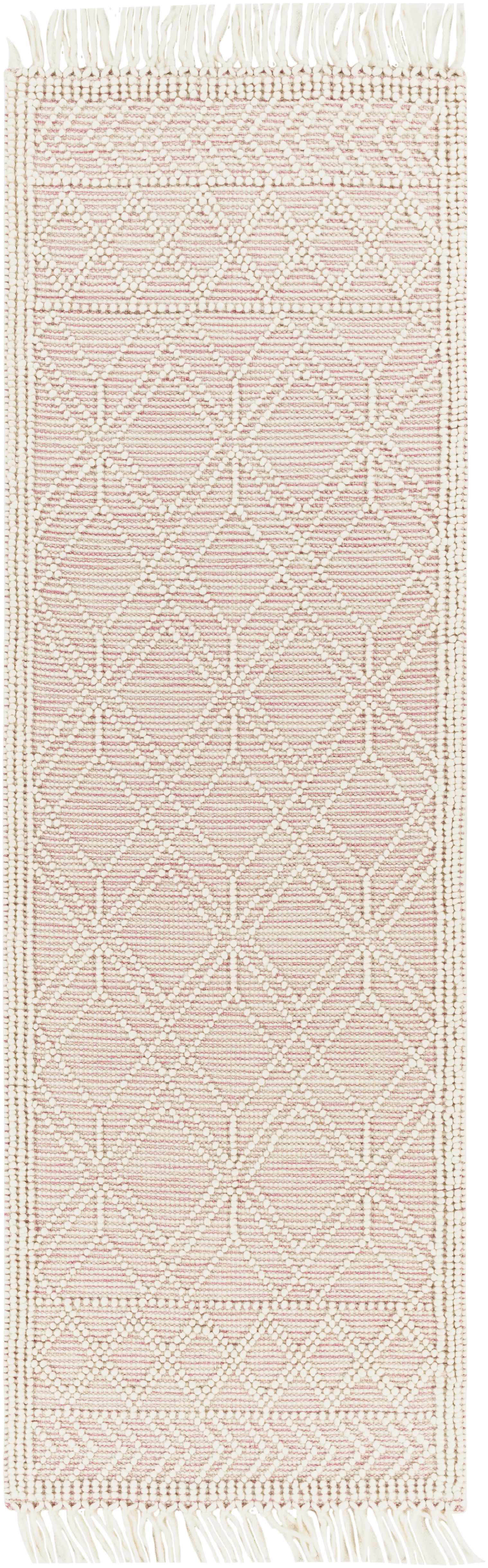Ramsbury Soft Pink Wool Rug